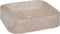vidaXL - Gootsteen - 40x40x10 - cm - marmer - grijs
