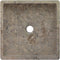 vidaXL - Gootsteen - 40x40x10 - cm - marmer - grijs