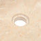 vidaXL - Gootsteen - 45x30x12 - cm - marmer - hoogglans - crèmekleurig
