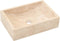 vidaXL - Gootsteen - 45x30x12 - cm - marmer - hoogglans - crèmekleurig