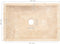 vidaXL - Gootsteen - 45x30x12 - cm - marmer - hoogglans - crèmekleurig