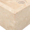 vidaXL - Gootsteen - 45x30x12 - cm - marmer - hoogglans - crèmekleurig