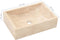 vidaXL - Gootsteen - 45x30x12 - cm - marmer - hoogglans - crèmekleurig