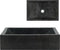 vidaXL - Gootsteen - 45x30x12 - cm - marmer - hoogglans - zwart