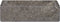 vidaXL - Gootsteen - 45x30x12 - cm - marmer - hoogglans - zwart