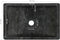 vidaXL - Gootsteen - 45x30x12 - cm - marmer - hoogglans - zwart