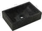 vidaXL - Gootsteen - 45x30x12 - cm - marmer - hoogglans - zwart