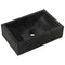 vidaXL - Gootsteen - 45x30x12 - cm - marmer - hoogglans - zwart