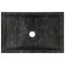 vidaXL - Gootsteen - 45x30x12 - cm - marmer - hoogglans - zwart