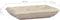 vidaXL - Gootsteen - 50x35x10 - cm - marmer - crèmekleurig