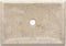 vidaXL - Gootsteen - 50x35x10 - cm - marmer - crèmekleurig