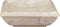vidaXL - Gootsteen - 50x35x10 - cm - marmer - crèmekleurig
