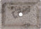vidaXL - Gootsteen - 50x35x10 - cm - marmer - grijs