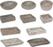 vidaXL - Gootsteen - 50x35x10 - cm - marmer - grijs
