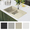 vidaXL - Gootsteen - dubbele - bakken - graniet - beige
