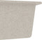 vidaXL - Gootsteen - dubbele - bakken - met - overloopgat - graniet - beige