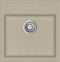 vidaXL - Gootsteen - enkele - bak - graniet - beige