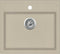 vidaXL - Gootsteen - enkele - bak - graniet - beige