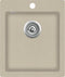 vidaXL - Gootsteen - enkele - bak - graniet - beige
