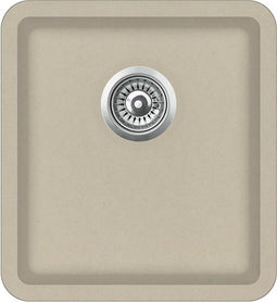vidaXL - Gootsteen - enkele - bak - graniet - beige