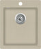 vidaXL - Gootsteen - enkele - bak - graniet - beige
