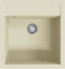 vidaXL - Gootsteen - enkele - bak - graniet - beige