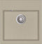 vidaXL - Gootsteen - enkele - bak - graniet - beige