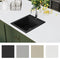 vidaXL - Gootsteen - enkele - bak - graniet - beige