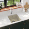 vidaXL - Gootsteen - enkele - bak - graniet - beige