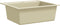 vidaXL - Gootsteen - enkele - bak - graniet - beige