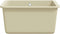 vidaXL - Gootsteen - enkele - bak - graniet - beige