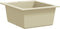 vidaXL - Gootsteen - enkele - bak - graniet - beige