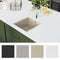 vidaXL - Gootsteen - enkele - bak - graniet - beige