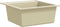 vidaXL - Gootsteen - enkele - bak - graniet - beige