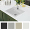 vidaXL - Gootsteen - enkele - bak - graniet - wit