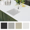 vidaXL - Gootsteen - enkele - bak - graniet - wit