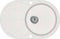 vidaXL - Gootsteen - enkele - bak - ovaal - graniet - wit