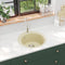 vidaXL - Gootsteen - enkele - bak - rond - graniet - beige