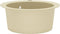 vidaXL - Gootsteen - enkele - bak - rond - graniet - beige