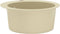 vidaXL - Gootsteen - enkele - bak - rond - graniet - beige