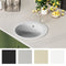 vidaXL - Gootsteen - enkele - bak - rond - graniet - wit