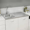 vidaXL - Gootsteen - met - afvoerset - 1000x600x155 - mm - roestvrij - staal - zilver