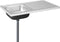 vidaXL - Gootsteen - met - afvoerset - 1000x600x155 - mm - roestvrij - staal - zilver