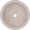 vidaXL - Gootsteen - Ø40x15 - cm - marmer - crèmekleurig