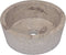 vidaXL - Gootsteen - Ø40x15 - cm - marmer - grijs