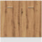 vidaXL - Gootsteenkast - 80x46x81,5 - cm - bewerkt - hout - artisanaal - eikenkleur