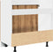 vidaXL - Gootsteenkast - 80x46x81,5 - cm - bewerkt - hout - artisanaal - eikenkleur