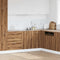 vidaXL - Gootsteenkast - 80x46x81,5 - cm - bewerkt - hout - artisanaal - eikenkleur