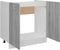 vidaXL - Gootsteenkast - 80x46x81,5 - cm - bewerkt - hout - grijs - sonoma - eiken