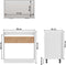 vidaXL - Gootsteenkast - 80x46x81,5 - cm - bewerkt - hout - grijs - sonoma - eiken